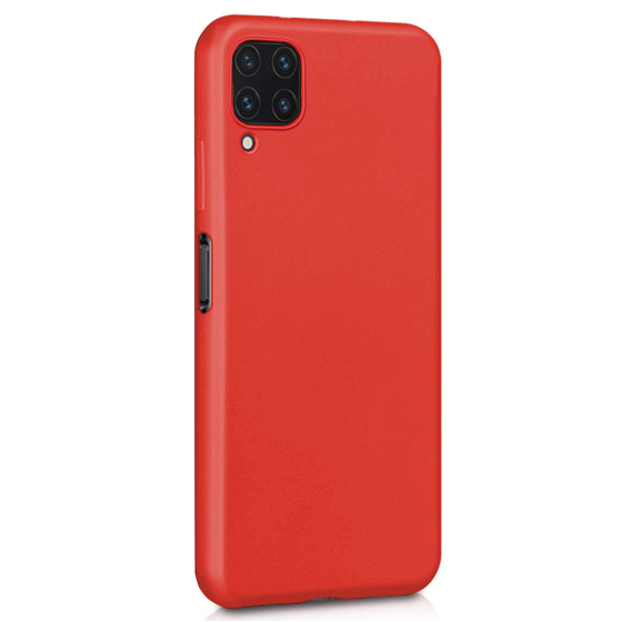 Microsonic Matte Silicone Samsung Galaxy A12 Kılıf Kırmızı