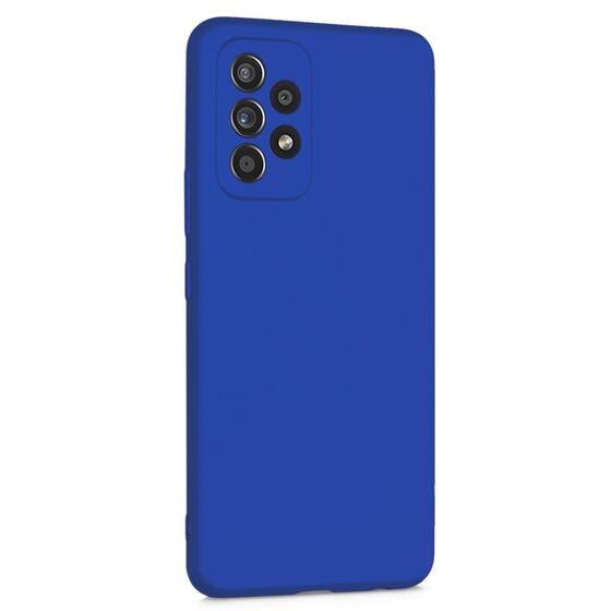 Microsonic Matte Silicone Samsung Galaxy A23 Kılıf Mavi