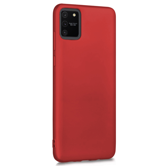 Microsonic Matte Silicone Samsung Galaxy A91 (S10 Lite) Kılıf Kırmızı
