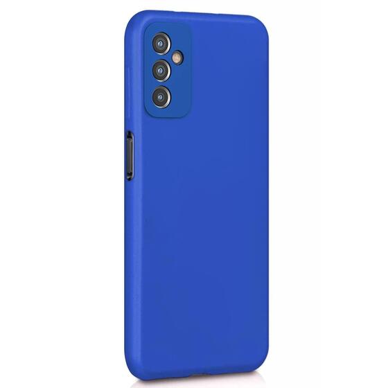 Microsonic Matte Silicone Samsung Galaxy M13 Kılıf Mavi