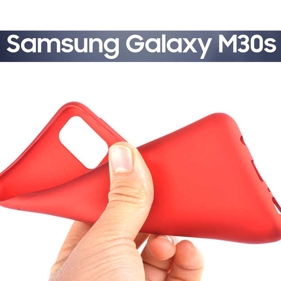 Microsonic Matte Silicone Samsung Galaxy M30s Kılıf Gold
