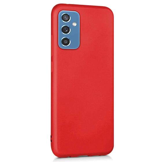 Microsonic Matte Silicone Samsung Galaxy M52 Kılıf Kırmızı