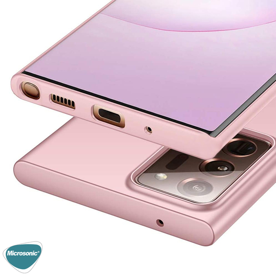 Microsonic Matte Silicone Samsung Galaxy Note 20 Ultra Kılıf Mor