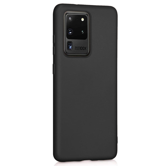 Microsonic Matte Silicone Samsung Galaxy S20 Ultra Kılıf Siyah