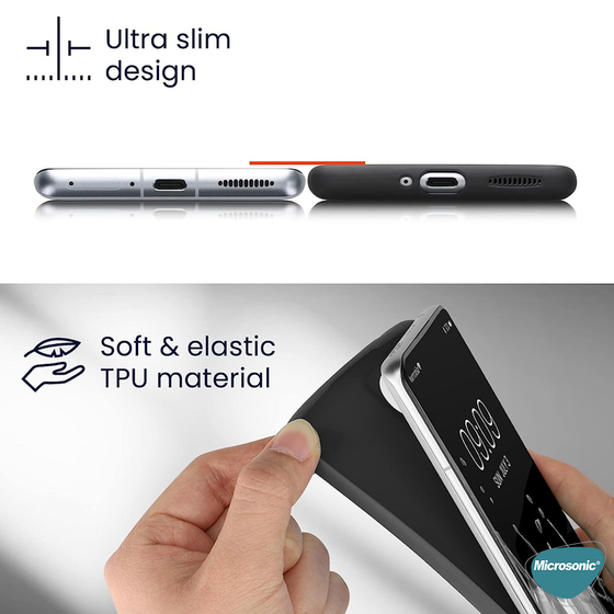 Microsonic Matte Silicone Samsung Galaxy S24 Plus Kılıf Mor