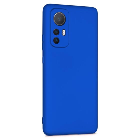 Microsonic Matte Silicone Xiaomi Mi 12 Kılıf Mavi