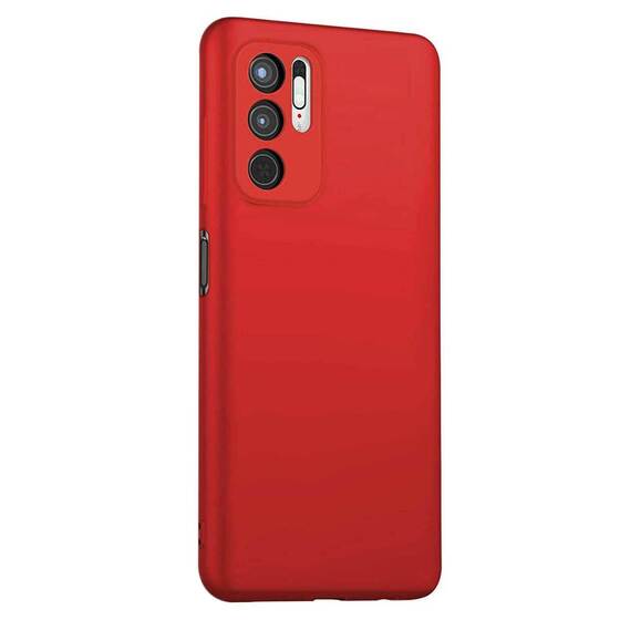 Microsonic Matte Silicone Xiaomi Poco M3 Pro Kılıf Kırmızı