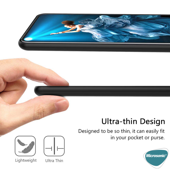 Microsonic Matte Silicone Xiaomi Redmi Note 9 4G Kılıf Siyah