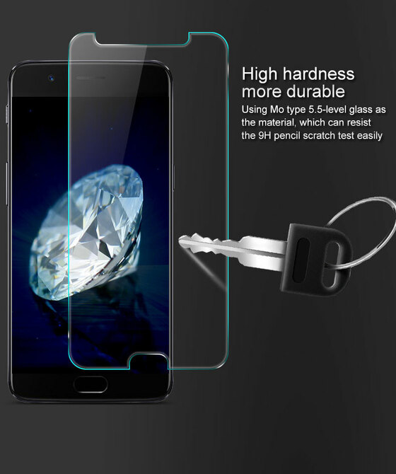 Microsonic OnePlus 5 Temperli Cam Ekran koruyucu Kırılmaz film