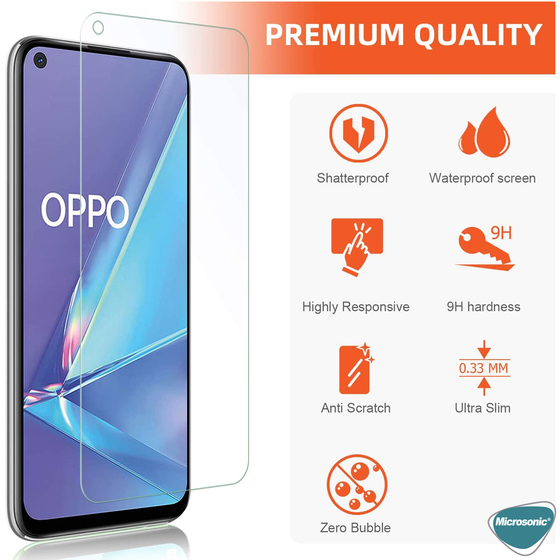 Microsonic Oppo A72 Tempered Glass Screen Protector
