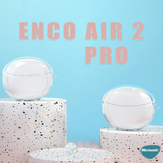 Microsonic Oppo Enco Air 2 Pro Kılıf Transparent Clear Soft Şeffaf