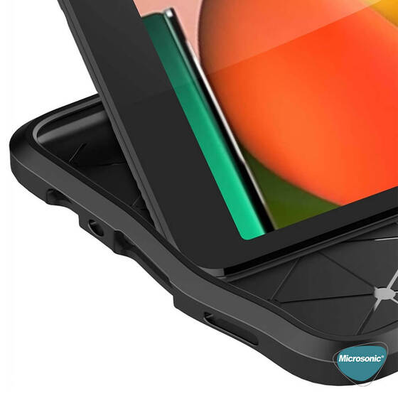 Microsonic Samsung Galaxy A01 Core Kılıf Deri Dokulu Silikon Kırmızı