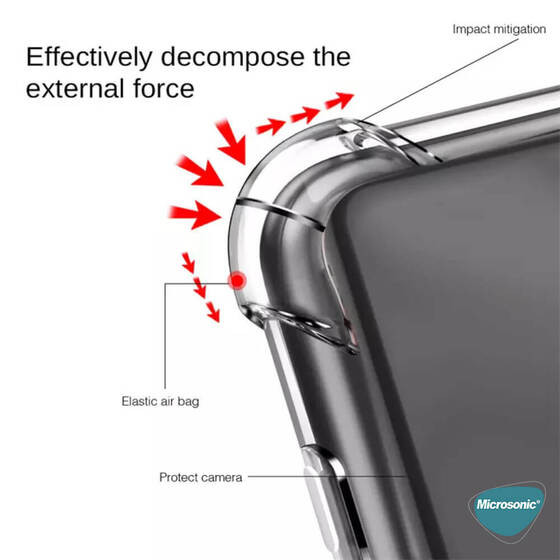 Microsonic Samsung Galaxy A01 Core Kılıf Shock Absorbing Şeffaf