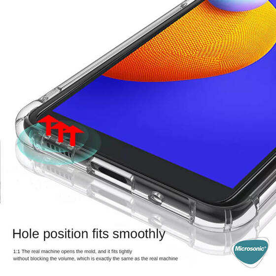 Microsonic Samsung Galaxy A01 Core Kılıf Shock Absorbing Şeffaf
