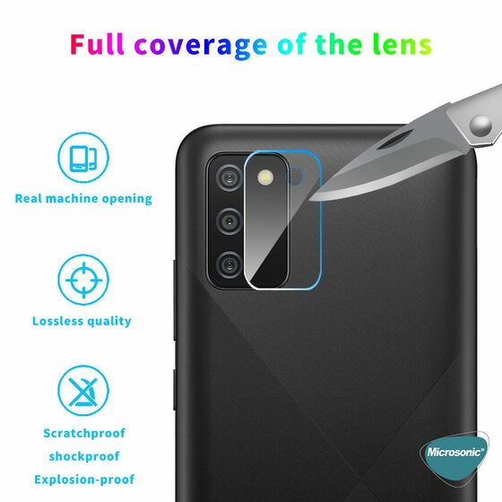 Microsonic Samsung Galaxy A02s Kamera Lens Koruma Camı