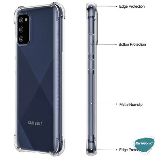 Microsonic Samsung Galaxy A02s Kılıf Shock Absorbing Şeffaf
