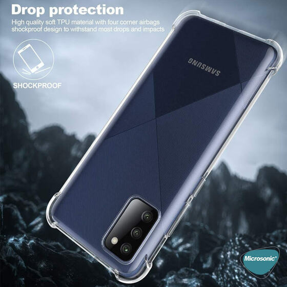 Microsonic Samsung Galaxy A02s Kılıf Shock Absorbing Şeffaf