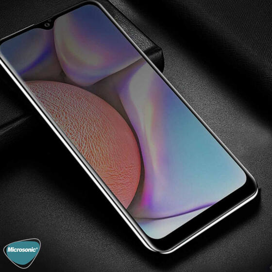 Microsonic Samsung Galaxy A02s Privacy 5D Gizlilik Filtreli Cam Ekran Koruyucu Siyah