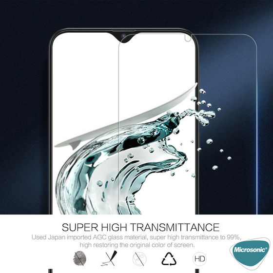 Microsonic Samsung Galaxy A02s Tempered Glass Cam Ekran Koruyucu