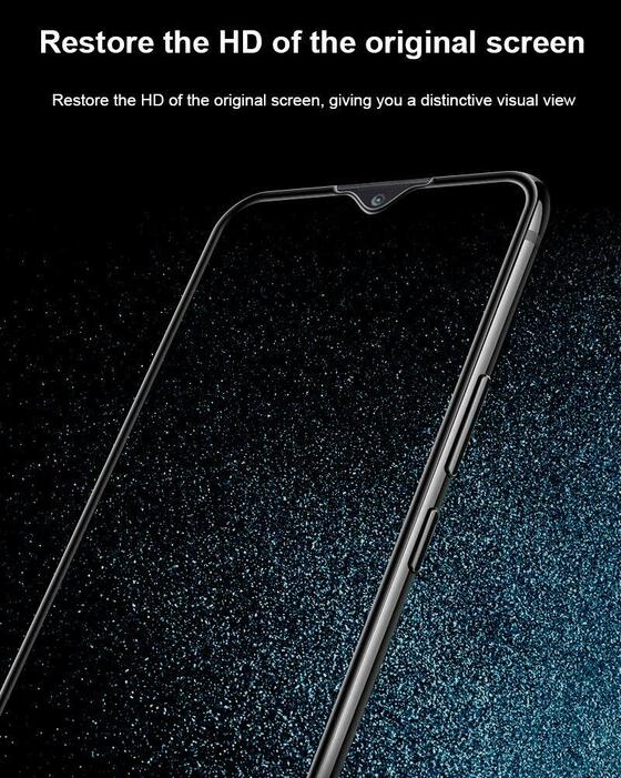 Microsonic Samsung Galaxy A10 Tam Kaplayan Temperli Cam Ekran koruyucu Siyah