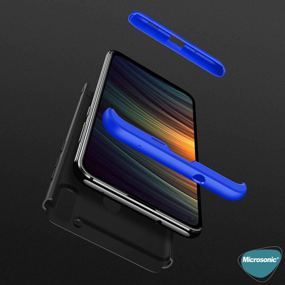 Microsonic Samsung Galaxy A11 Kılıf Double Dip 360 Protective Siyah