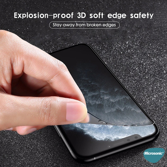 Microsonic Samsung Galaxy A12 Seramik Matte Flexible Ekran Koruyucu Siyah