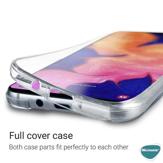 Microsonic Samsung Galaxy A22 4G Kılıf 6 Tarafı Tam Full Koruma 360 Clear Soft Şeffaf