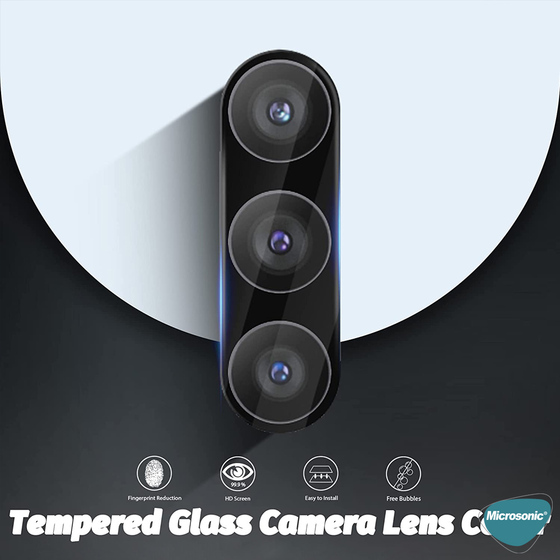 Microsonic Samsung Galaxy A25 Kamera Lens Koruma Camı V2 Siyah