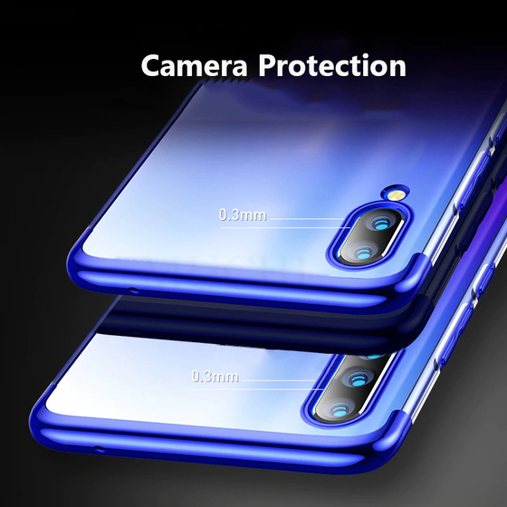 Microsonic Samsung Galaxy A30s Kılıf Skyfall Transparent Clear Mavi