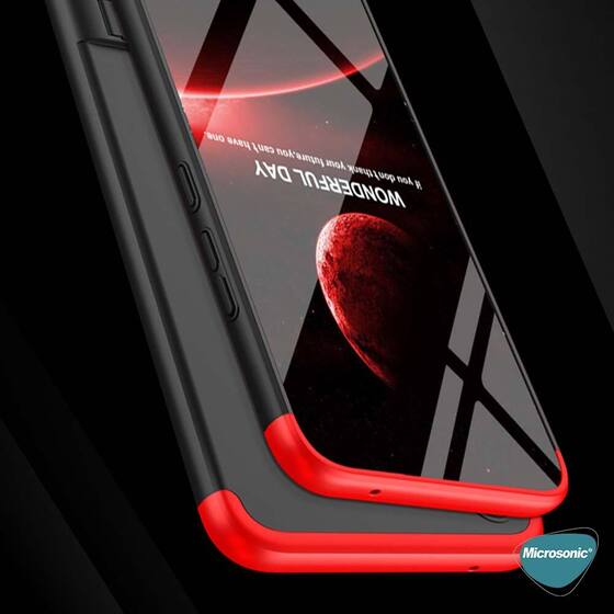 Microsonic Samsung Galaxy A34 Kılıf Double Dip 360 Protective Siyah Gri