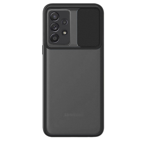 Microsonic Samsung Galaxy A52s Kılıf Slide Camera Lens Protection Siyah