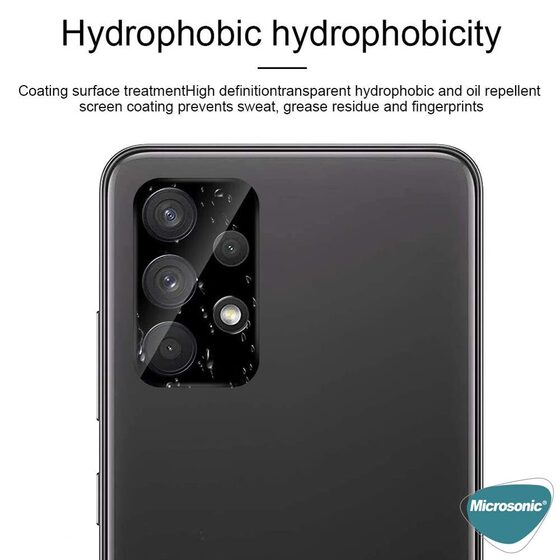 Microsonic Samsung Galaxy A53 5G Kamera Lens Koruma Camı V2 Siyah