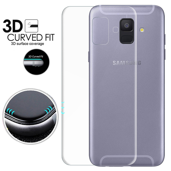 Microsonic Samsung Galaxy A6 2018 Ön + Arka Kavisler Dahil Tam Ekran Kaplayıcı Film