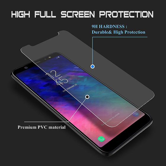 Microsonic Samsung Galaxy A6 2018 Temperli Cam Ekran koruyucu Kırılmaz film