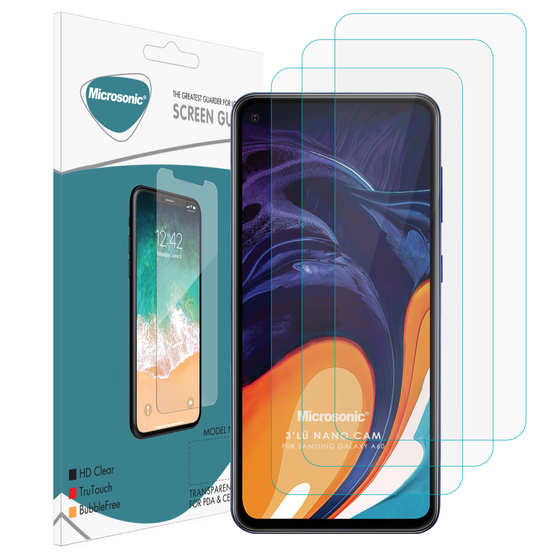 Microsonic Samsung Galaxy A60 Screen Protector Nano Glass (3 Pack)