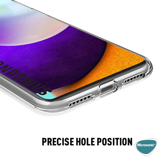 Microsonic Samsung Galaxy A72 Kılıf 6 Tarafı Tam Full Koruma 360 Clear Soft Şeffaf