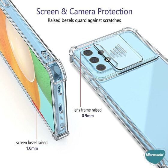 Microsonic Samsung Galaxy A72 Kılıf Chill Crystal Şeffaf