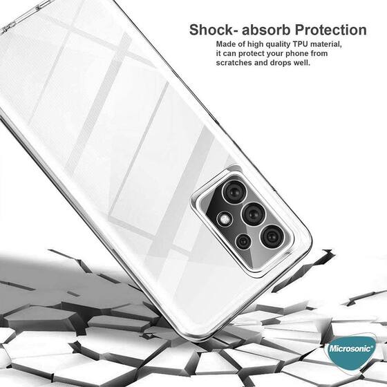 Microsonic Samsung Galaxy A73 5G Kılıf 6 Tarafı Tam Full Koruma 360 Clear Soft Şeffaf