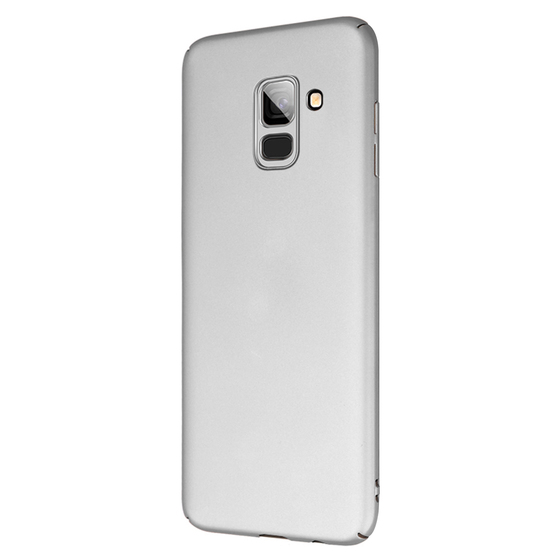 Microsonic Samsung Galaxy A8 Plus 2018 Kılıf Premium Slim Gümüş