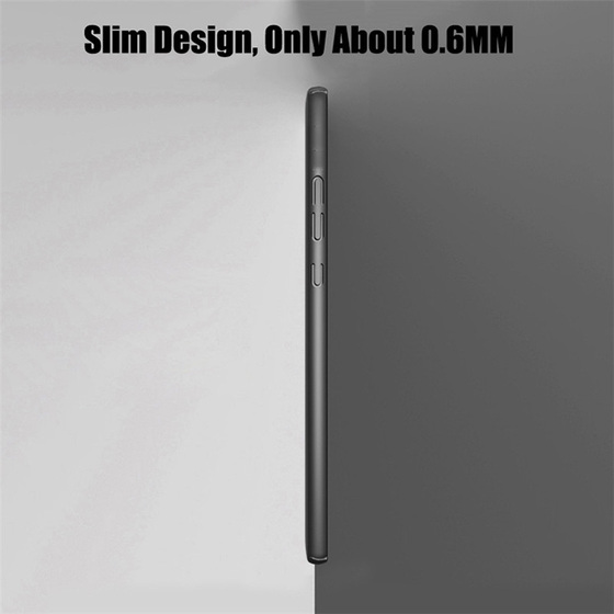 Microsonic Samsung Galaxy A8 Plus 2018 Kılıf Premium Slim Gümüş
