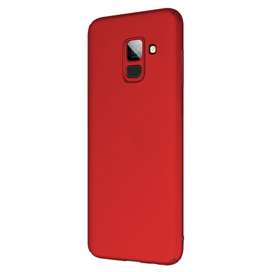Microsonic Samsung Galaxy A8 Plus 2018 Kılıf Premium Slim Kırmızı