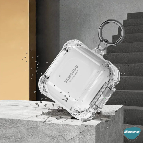 Microsonic Samsung Galaxy Buds 2 Pro Kılıf Safety Lock Protection Şeffaf