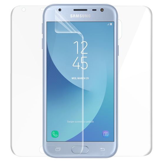 Microsonic Samsung Galaxy J3 Pro Ön + Arka Kavisler Dahil Tam Ekran Kaplayıcı Film