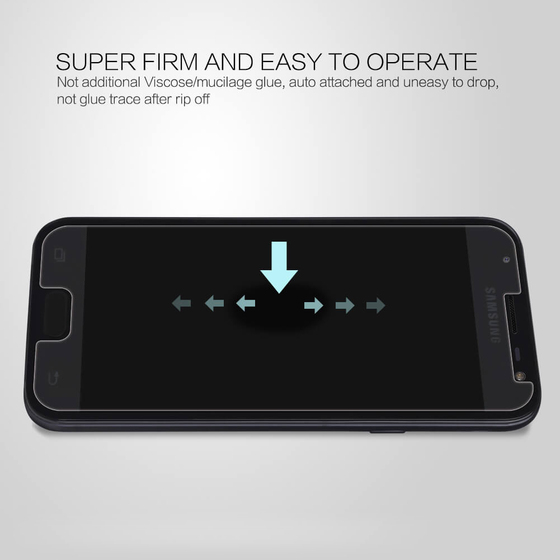 Microsonic Samsung Galaxy J3 Pro Temperli Cam Ekran koruyucu Kırılmaz film