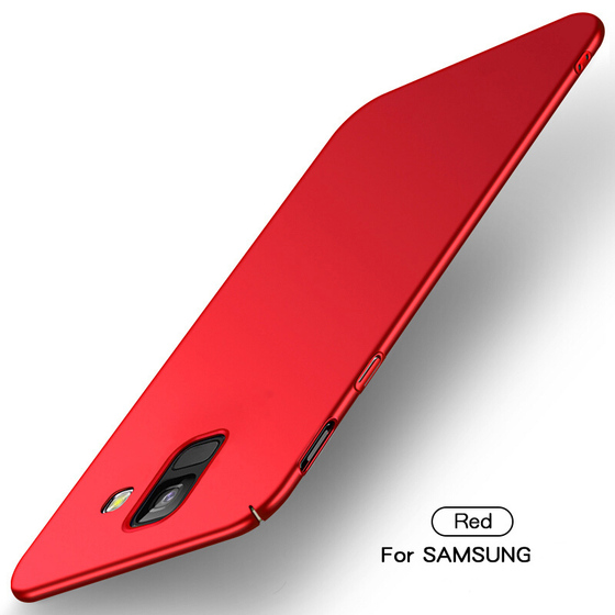 Microsonic Samsung Galaxy J6 Kılıf Premium Slim Kırmızı