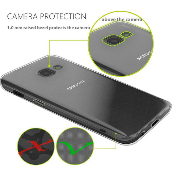 Microsonic Samsung Galaxy J7 Core Kılıf 6 tarafı tam full koruma 360 Clear Soft Şeffaf