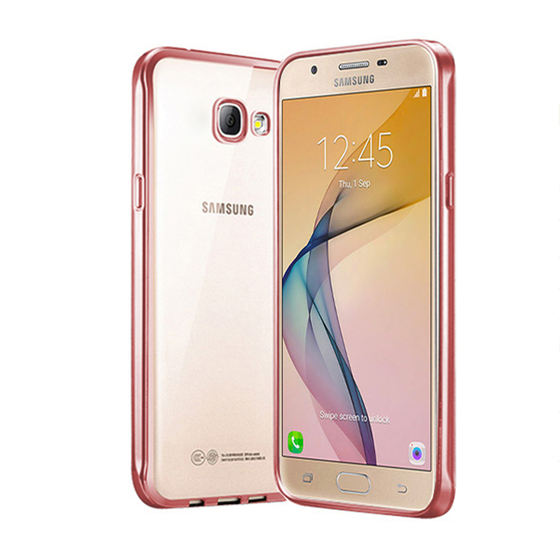 Microsonic Samsung Galaxy J7 Prime 2 Kılıf Flexi Delux Rose Gold