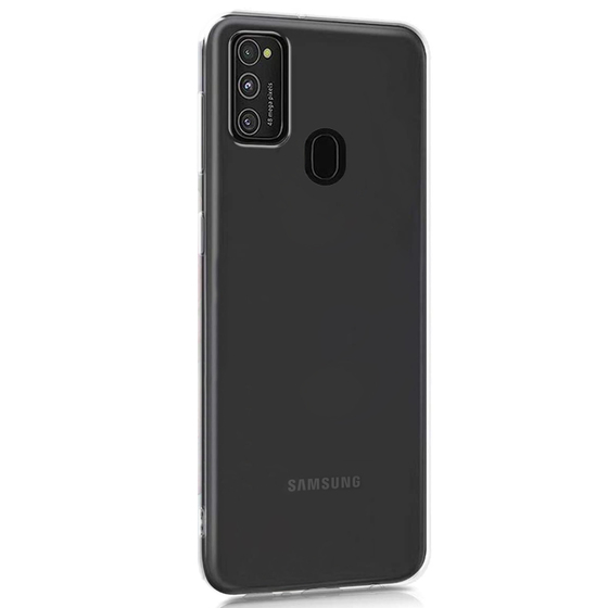 Microsonic Samsung Galaxy M21 Kılıf Transparent Soft Beyaz