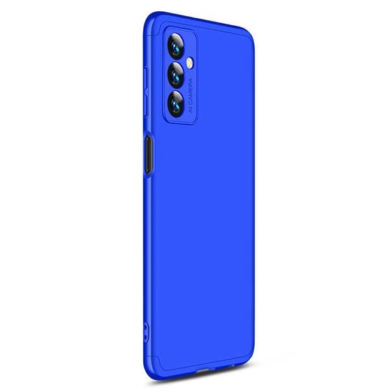 Microsonic Samsung Galaxy M23 Kılıf Double Dip 360 Protective Mavi
