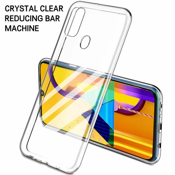 Microsonic Samsung Galaxy M30s Kılıf Transparent Soft Beyaz